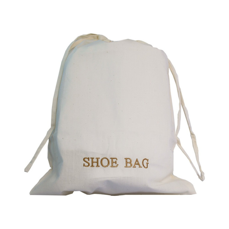 Bolsa para Zapatos de Algodón Marfil para Hotel | Merveyl