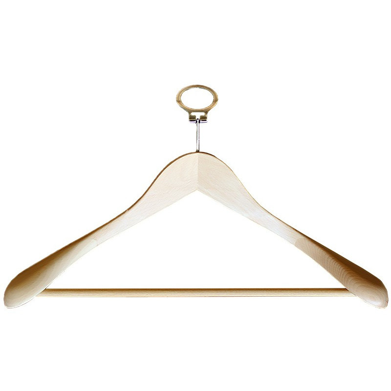 Percha Antirrobo Madera Natural Hombros Anchos | Merveyl