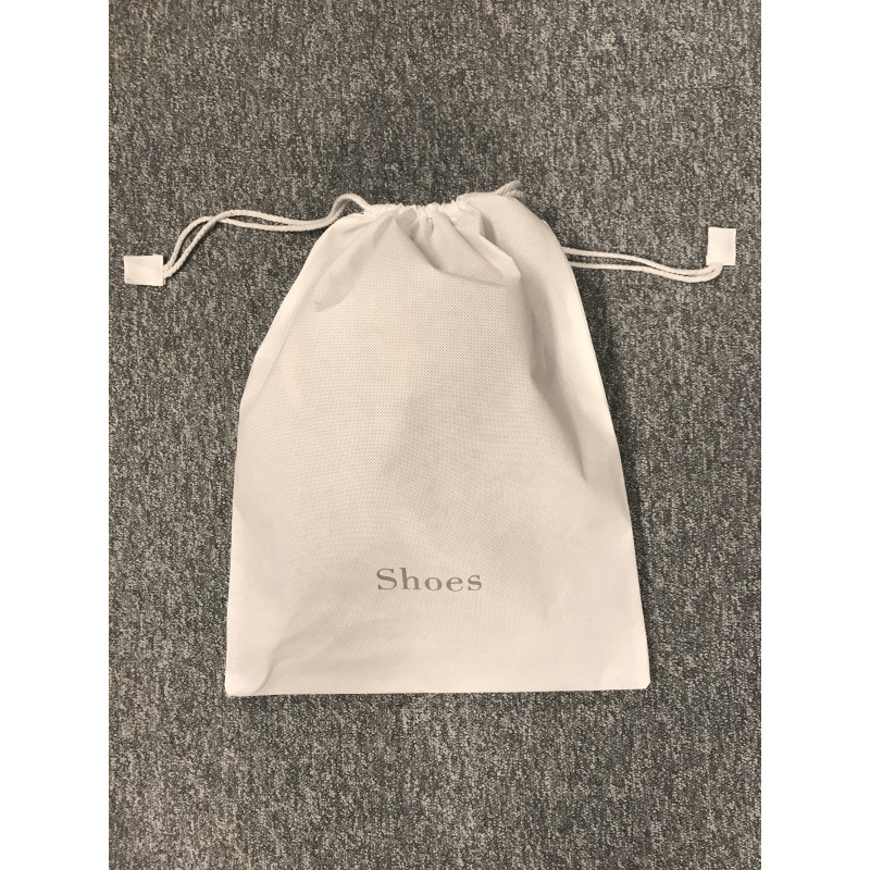 BOLSA PARA ZAPATOS DE TELA NO TEJIDA BLANCA