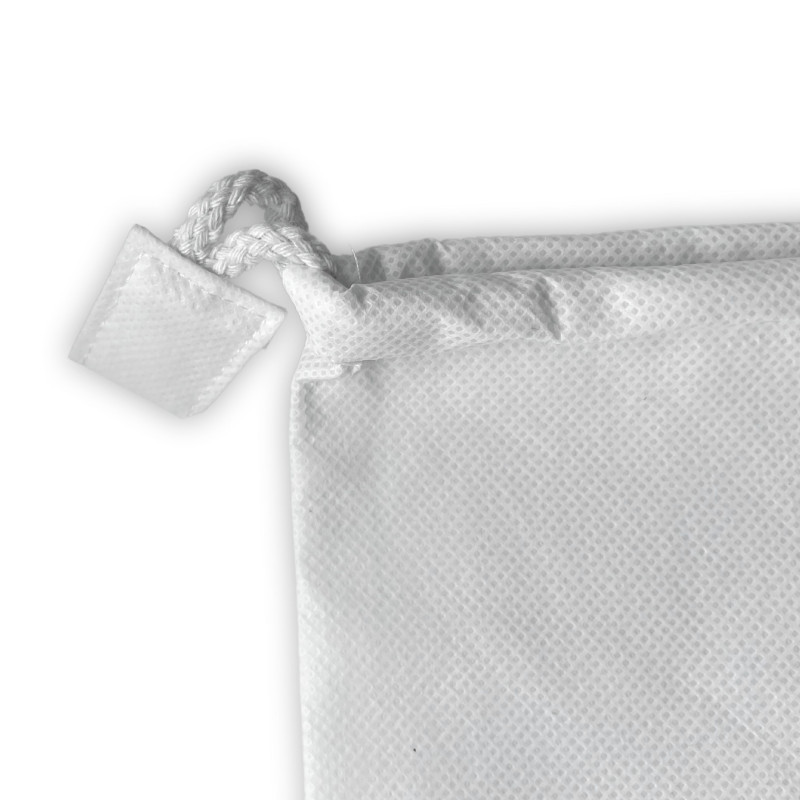 BOLSA PARA ZAPATOS DE TELA NO TEJIDA BLANCA