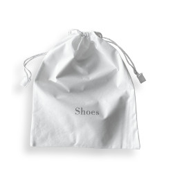 NON-WOVEN SHOE BAG WHITE