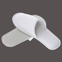 Zapatillas de hotel cerradas de nido de abeja blancas | Merveyl