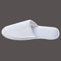 Zapatillas de hotel cerradas de nido de abeja blancas | Merveyl