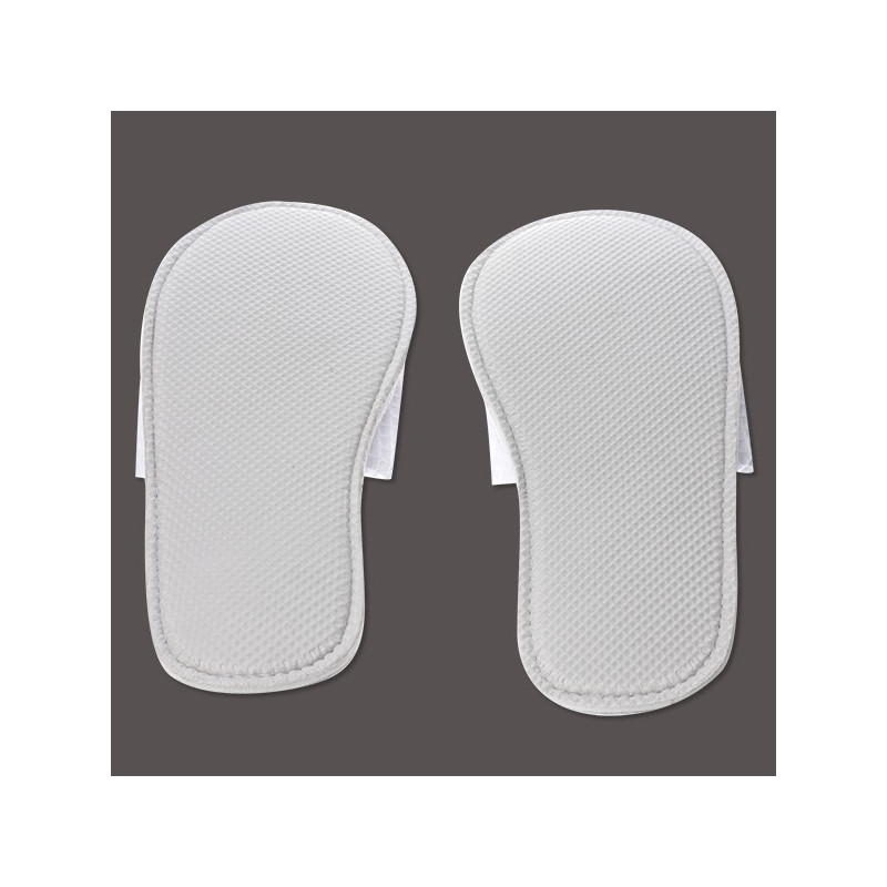Zapatillas de hotel cerradas de nido de abeja blancas | Merveyl
