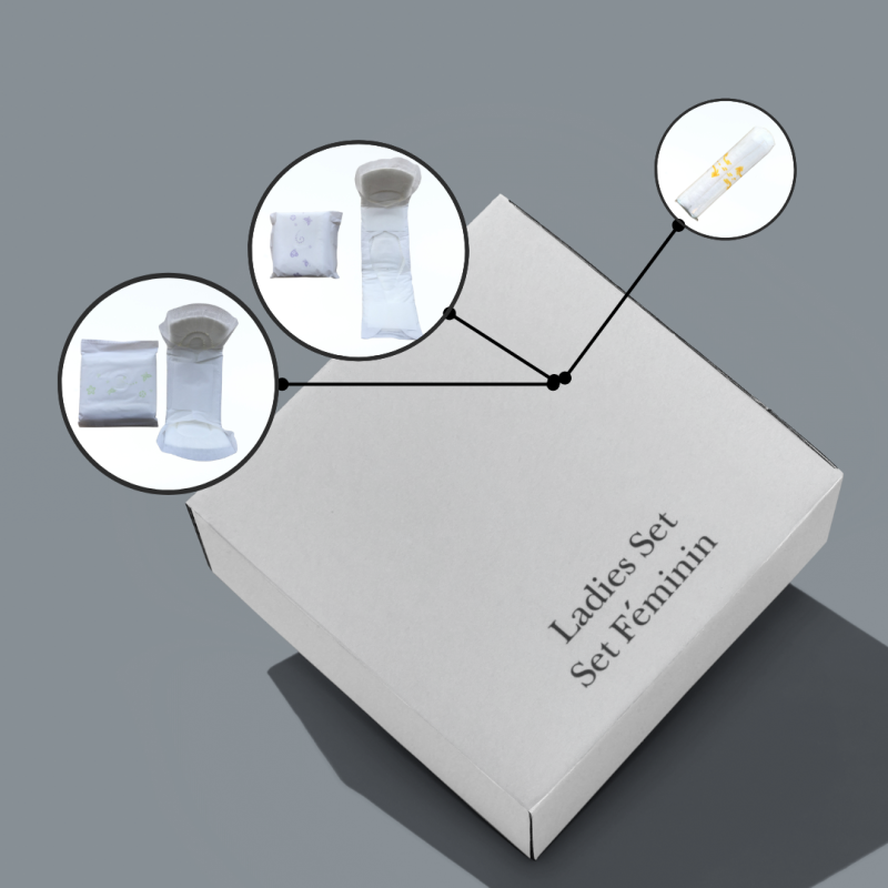 Set Féminin emballé dans une boîte en carton