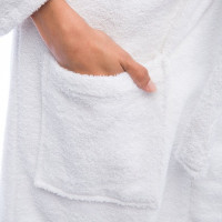 Albornoz de baño de rizo premium 430g/m² algodón | Merveyl