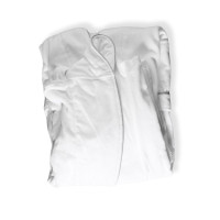 Bata de terciopelo de lujo 410g/m² con ribete gris | Merveyl
