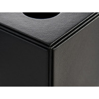 Caja para pañuelos cuadrada Highland Corby | Caja de cuero para hotel