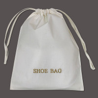 Bolsa para Zapatos de Algodón Marfil para Hotel | Merveyl