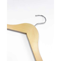 Percha de madera de haya con muescas para hostelería | Merveyl