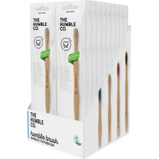 Kit 20 cepillos de dientes de bambú de colores The Humble
