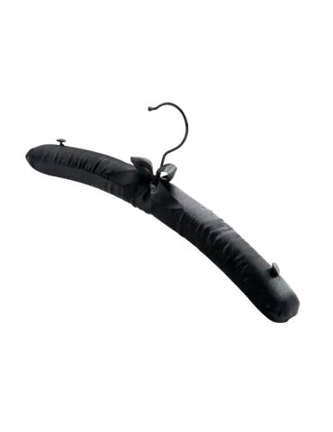 Corby Of Windsor Zwarte Satijnen Gewatteerde Kleerhanger | Hotel En Spa Apparatuur Merveyl