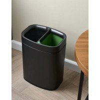 Papelera Newport de 2 compartimentos Corby | Papelera de reciclaje para hotel