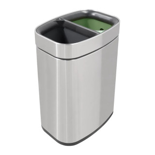 Papelera Newport de 2 compartimentos Corby | Papelera de reciclaje para hotel
