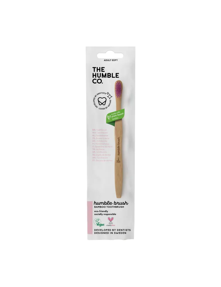 Kit 20 cepillos de dientes de bambú de colores The Humble
