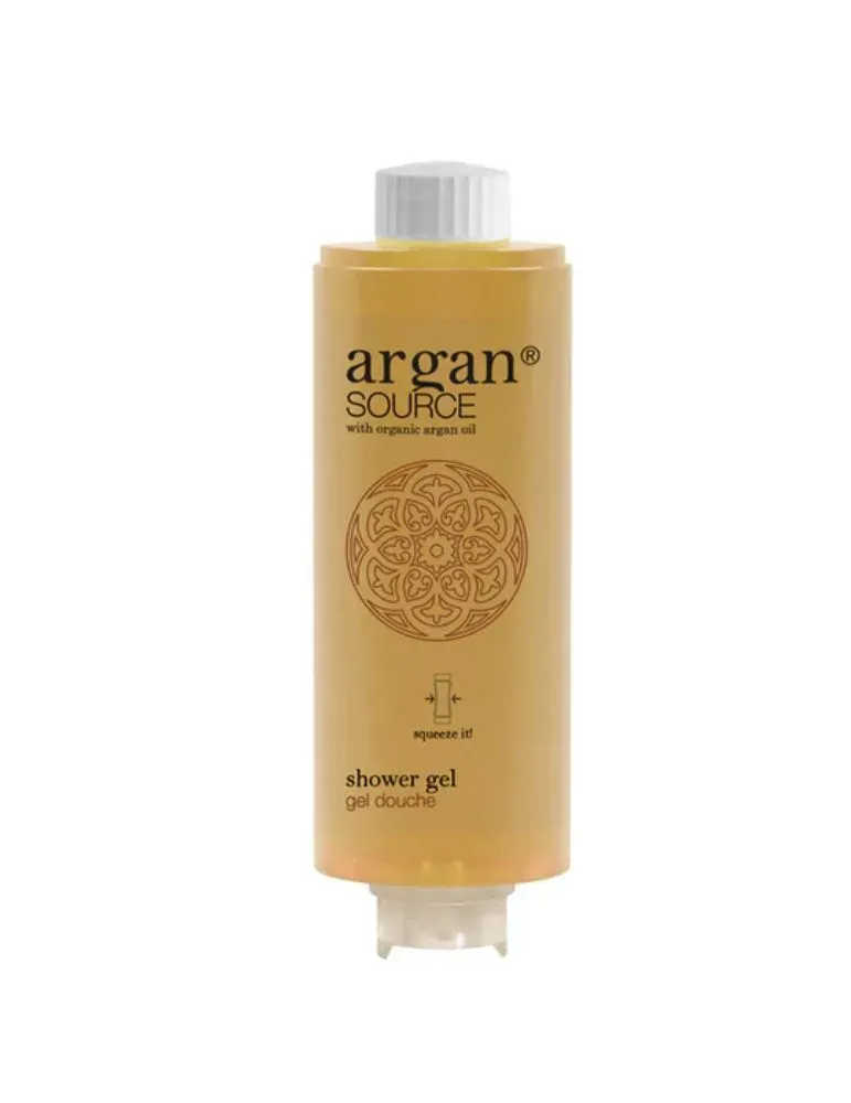 Frasco con dosificador Argan Source Gel para cuerpo y cabello 300ml