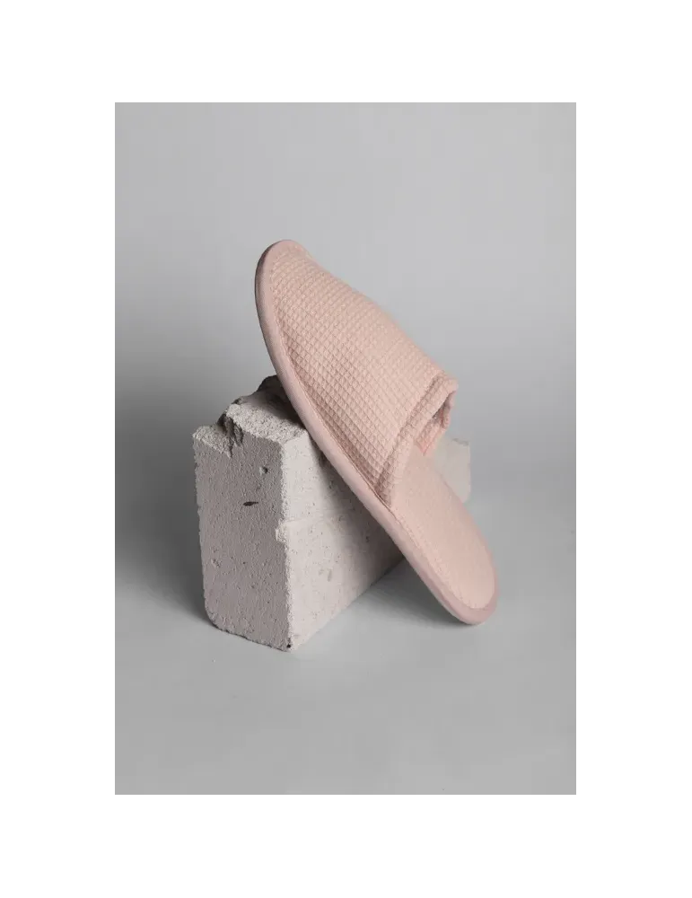 Pantuflas de Hotel Nido de Abeja Rosa Mujer | Merveyl