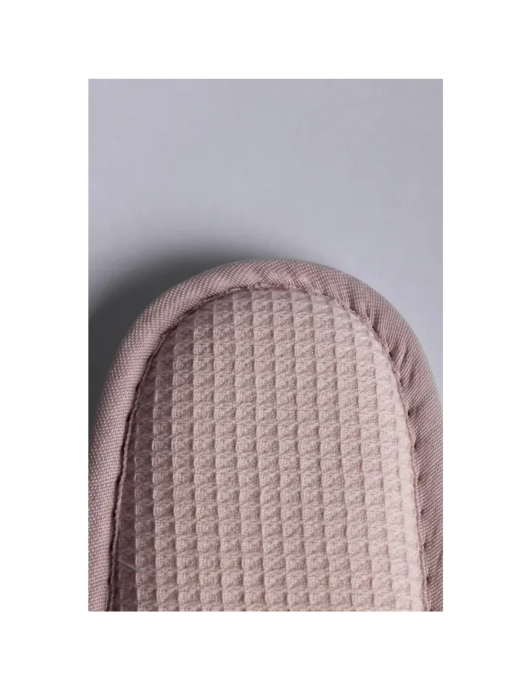 Pantuflas de Hotel Nido de Abeja Rosa Mujer | Merveyl