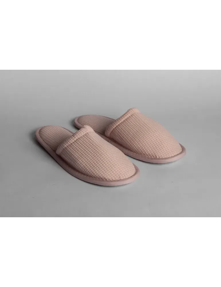 Pantuflas de Hotel Nido de Abeja Rosa Mujer | Merveyl