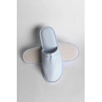 Zapatillas de hotel nido de abeja azul para hombre | Merveyl