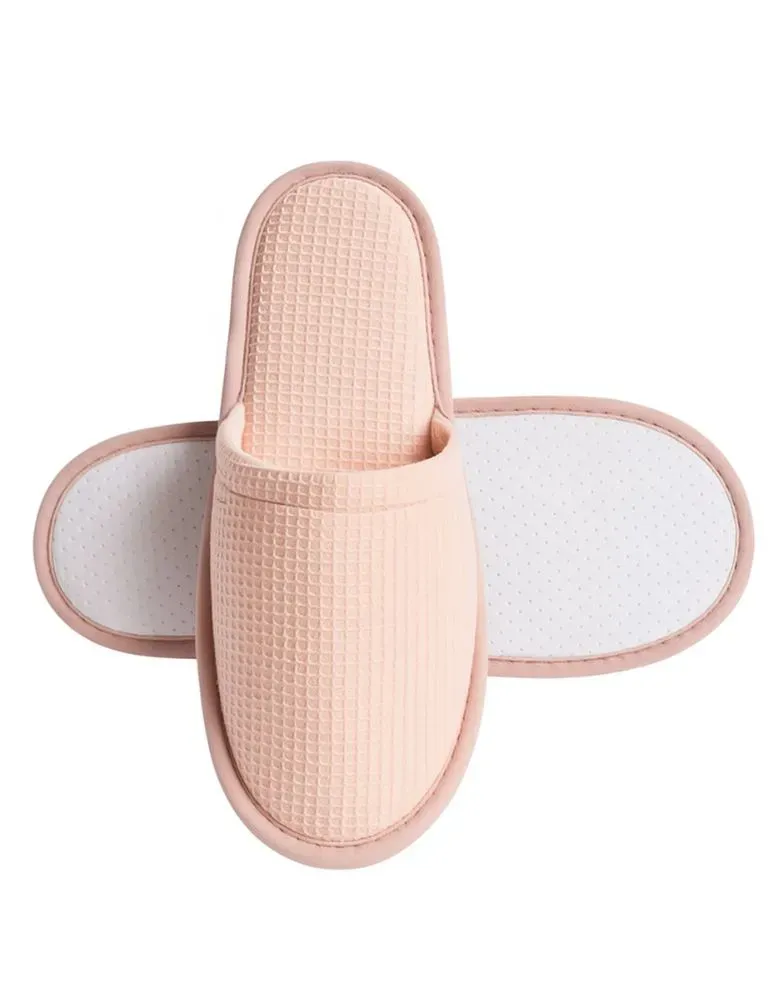 Pantuflas de Hotel Nido de Abeja Rosa Mujer | Merveyl