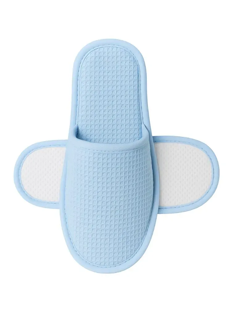 Zapatillas de hotel nido de abeja azul para hombre | Merveyl