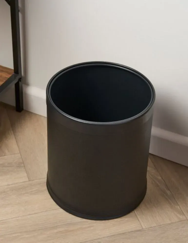 Papelera de doble pared Highland 9 L Cuero PU | Merveyl
