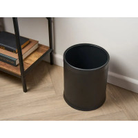 Papelera de doble pared Highland 9 L Cuero PU | Merveyl