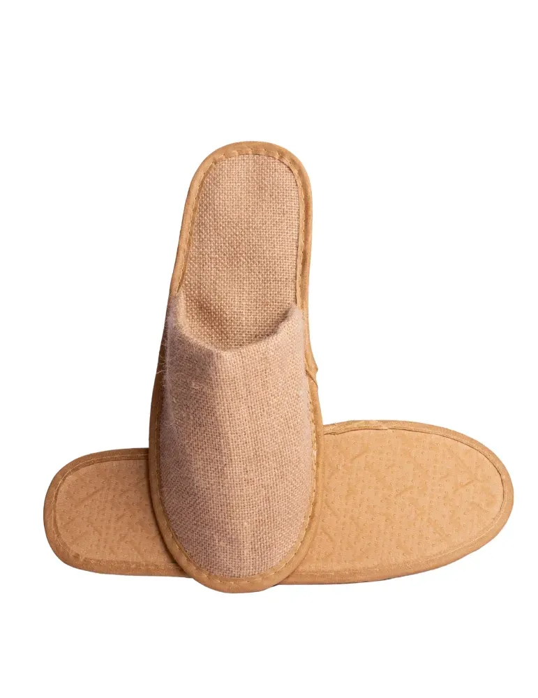 Zapatillas de hotel de yute natural estándar | Merveyl