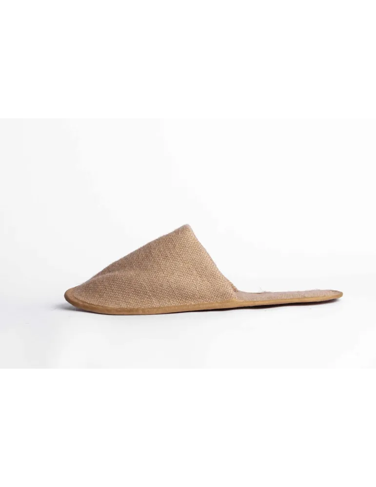 Zapatillas de hotel de yute natural estándar | Merveyl