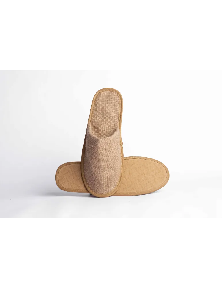 Zapatillas de hotel de yute natural estándar | Merveyl