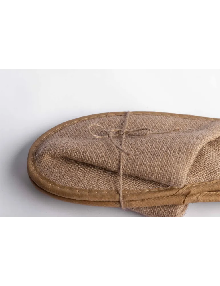 Zapatillas de hotel de yute natural estándar | Merveyl