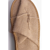 Zapatillas de hotel de yute natural estándar | Merveyl