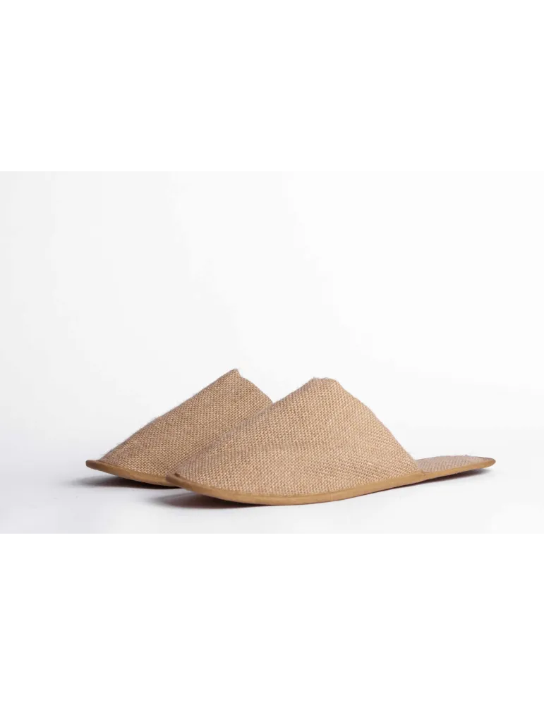 Zapatillas de hotel de yute natural estándar | Merveyl