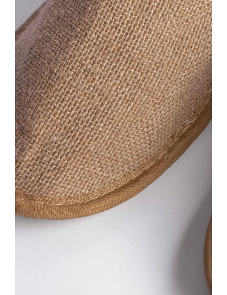 Zapatillas de hotel de yute natural estándar | Merveyl