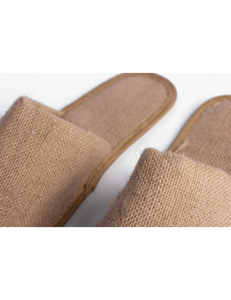 Zapatillas de hotel de yute natural estándar | Merveyl