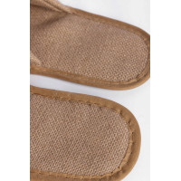 Zapatillas de hotel de yute natural estándar | Merveyl