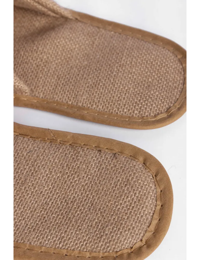 Zapatillas de hotel de yute natural estándar | Merveyl