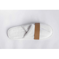 Zapatillas de terciopelo 100% algodón reciclables para hotel | Merveyl