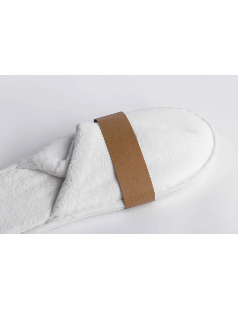Zapatillas de terciopelo 100% algodón reciclables para hotel | Merveyl