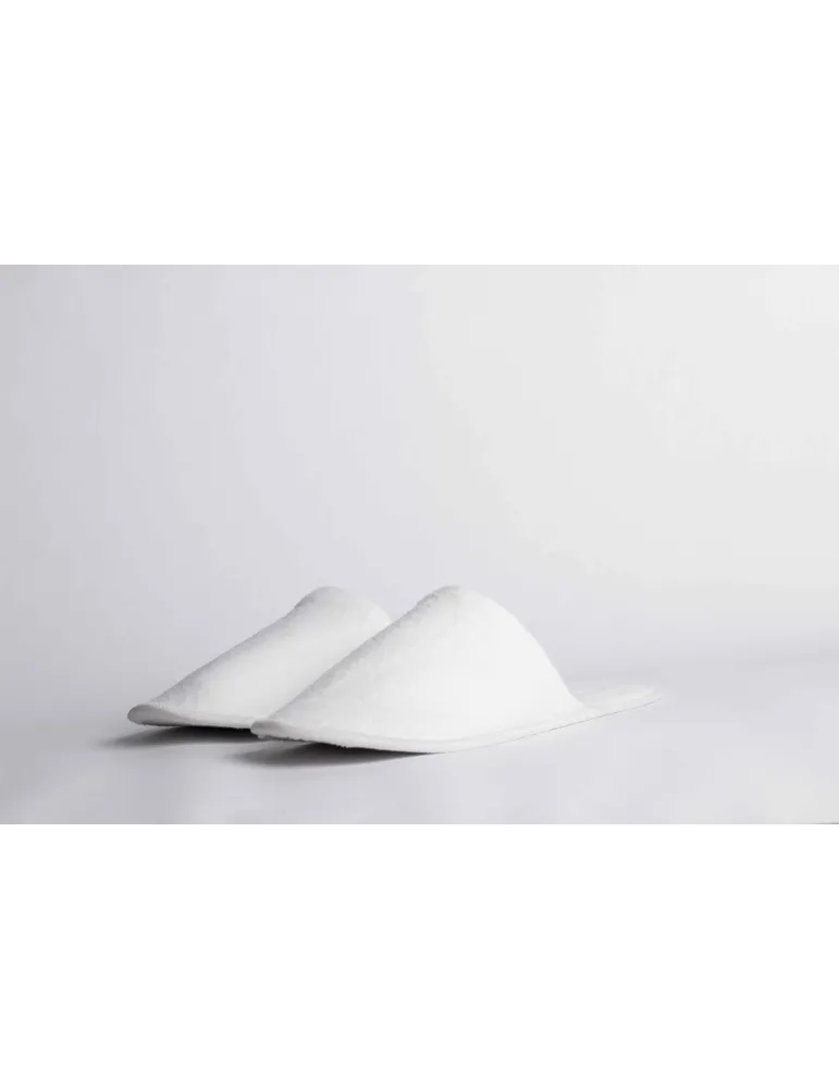 Zapatillas de terciopelo 100% algodón reciclables para hotel | Merveyl