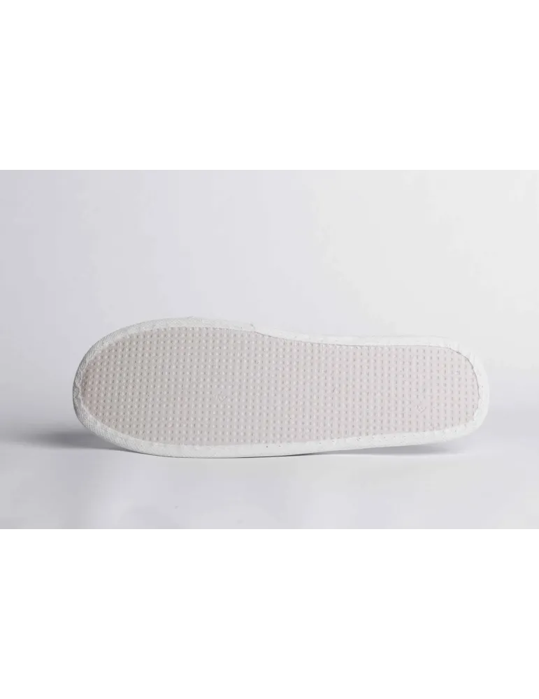 Zapatillas de terciopelo 100% algodón reciclables para hotel | Merveyl