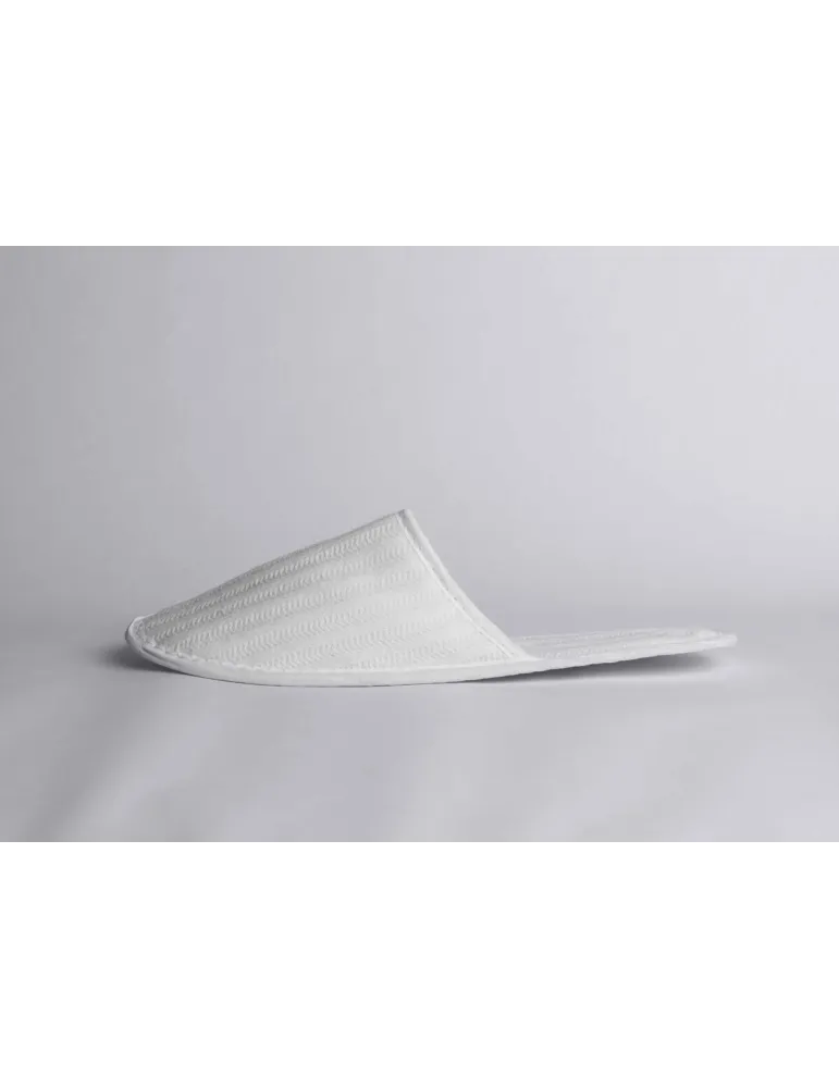 Zapatillas de hotel algodón orgánico estampado de espiga | Merveyl