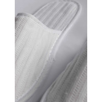 Zapatillas de hotel algodón orgánico estampado de espiga | Merveyl