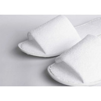 Zapatillas de hotel abiertas de rizo ligero | Merveyl