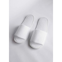 Zapatillas de hotel abiertas de rizo ligero | Merveyl