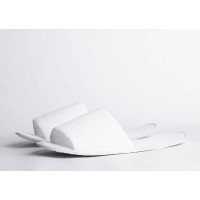 Zapatillas de hotel abiertas de rizo ligero | Merveyl