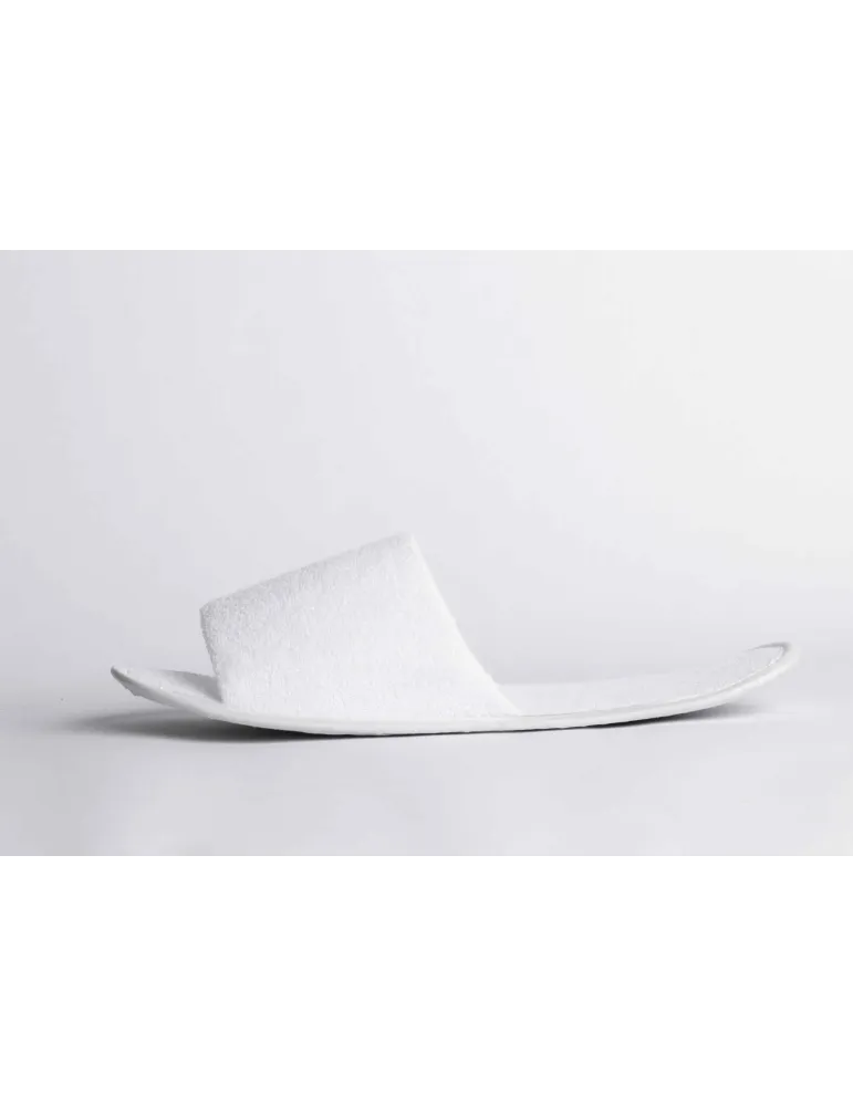Zapatillas de hotel abiertas de rizo ligero | Merveyl