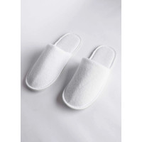 Pantuflas de Terciopelo Blanco para Hotel | Merveyl
