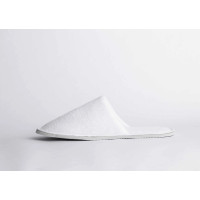 Pantuflas de Terciopelo Blanco para Hotel | Merveyl